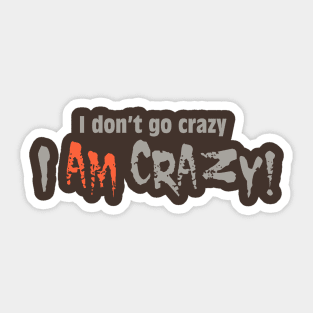 Crazy Sticker